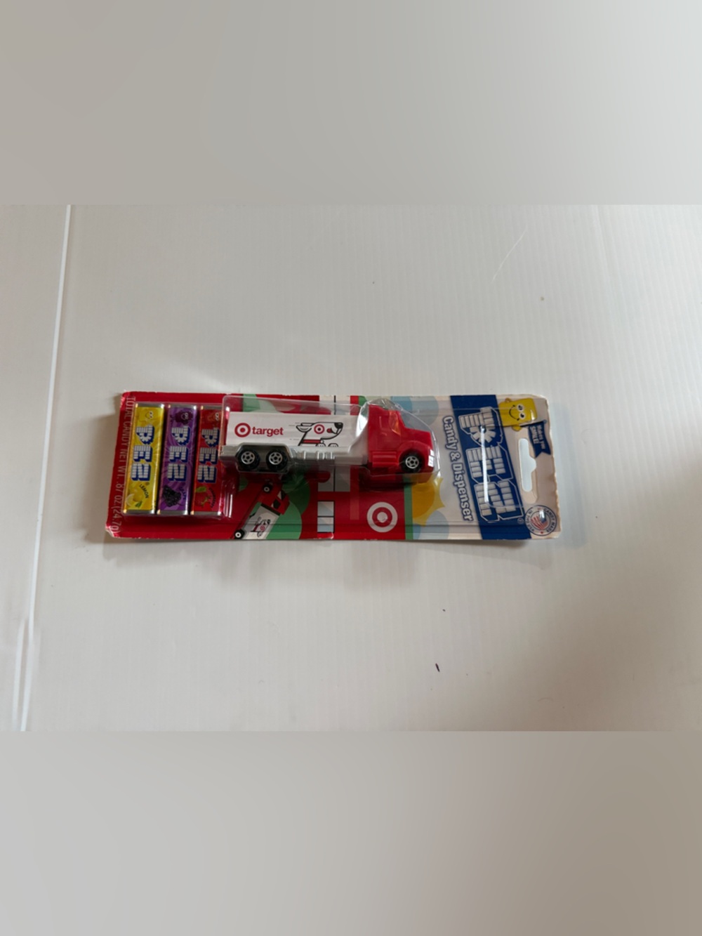Target Red and White Toy Delivery Truck with PEZ Set